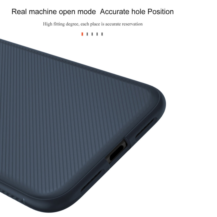 For iPhone XR lenuo Leshen Series Stripe Texture TPU Case