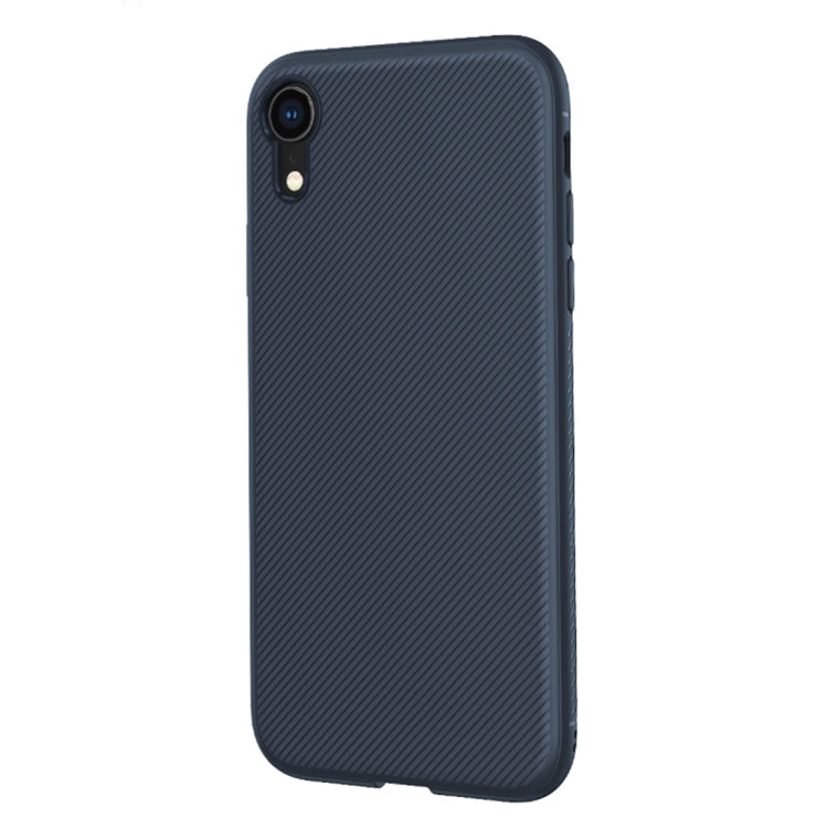 For iPhone XR lenuo Leshen Series Stripe Texture TPU Case