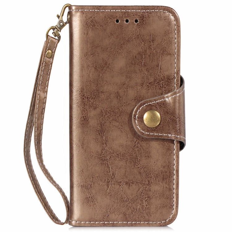 For iPhone XR Crazy Horse Texture Retro Business Horizontal Flip Leather Case with Holder & Card Slots & Wallet