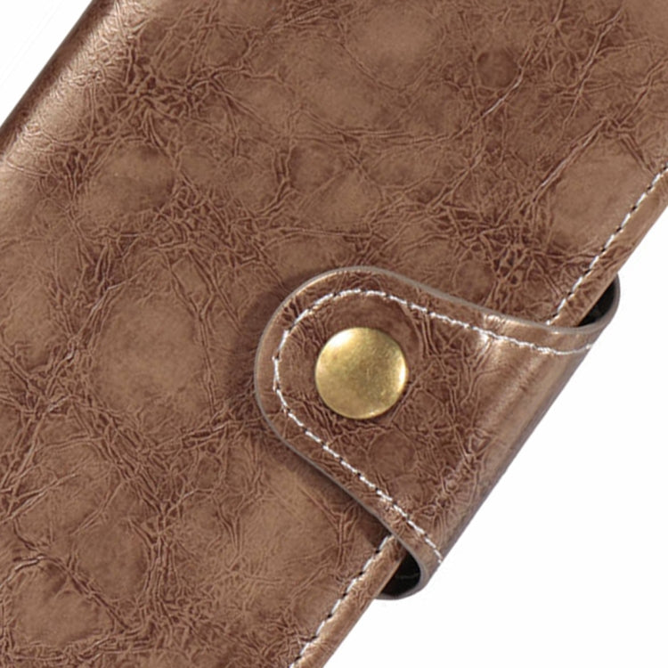 For iPhone XR Crazy Horse Texture Retro Business Horizontal Flip Leather Case with Holder & Card Slots & Wallet