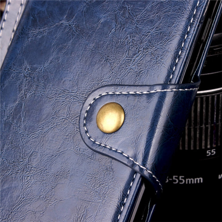 For iPhone XR Crazy Horse Texture Retro Business Horizontal Flip Leather Case with Holder & Card Slots & Wallet