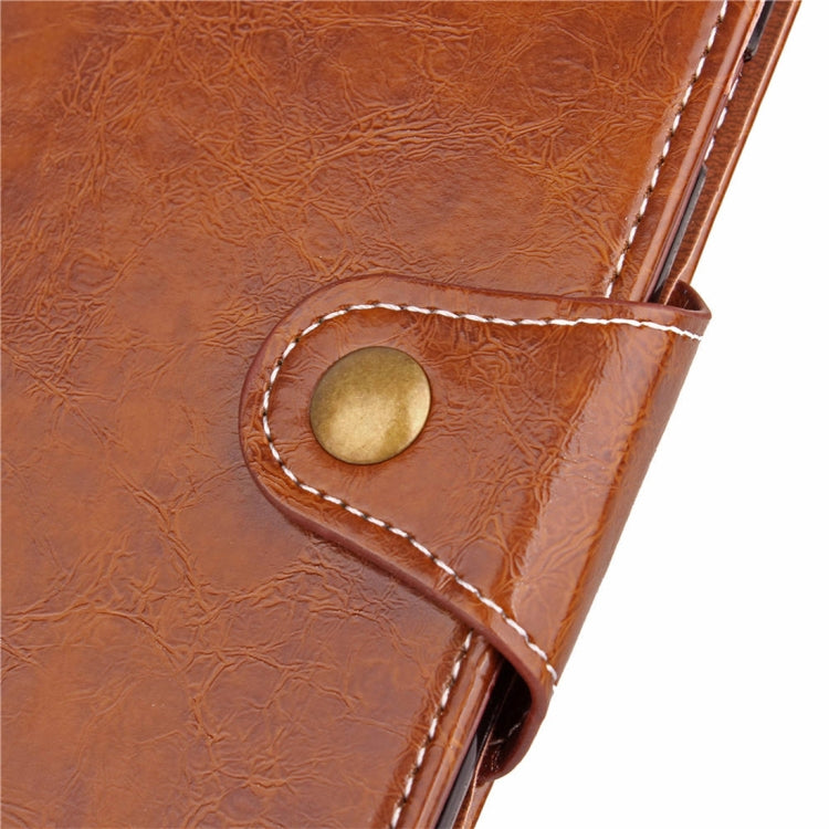 For iPhone XR Crazy Horse Texture Retro Business Horizontal Flip Leather Case with Holder & Card Slots & Wallet