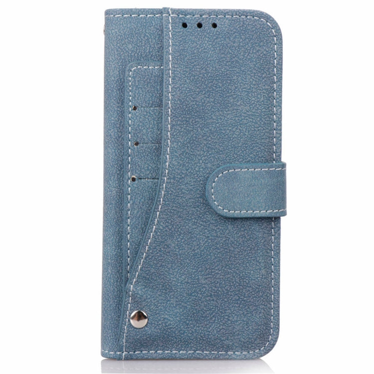 For iPhone XR Frosted TPU Horizontal Flip Leather Case with Holder & Card Slots & Wallet & Photo Frame