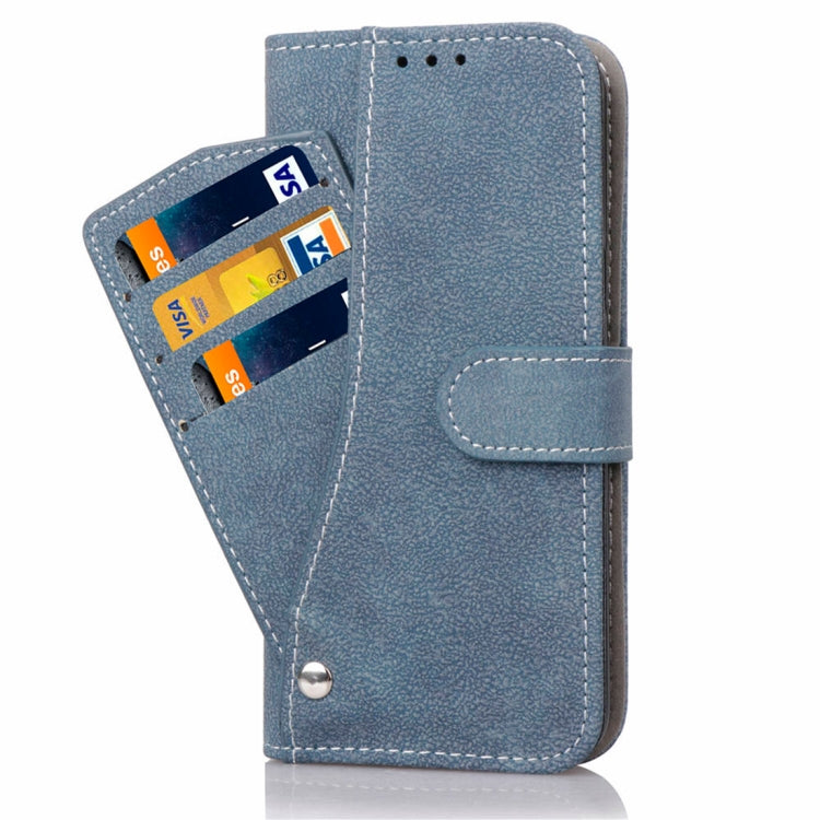 For iPhone XR Frosted TPU Horizontal Flip Leather Case with Holder & Card Slots & Wallet & Photo Frame