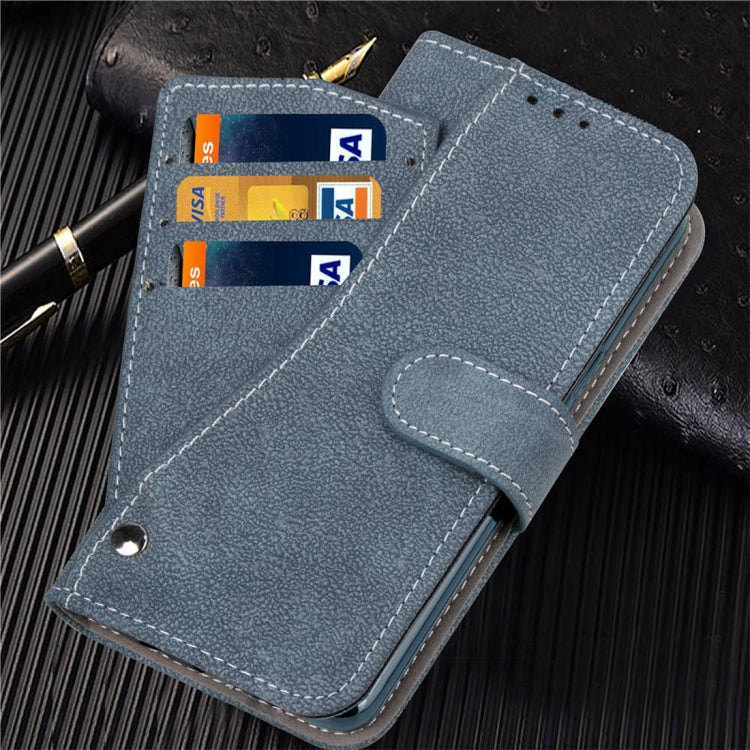 For iPhone XR Frosted TPU Horizontal Flip Leather Case with Holder & Card Slots & Wallet & Photo Frame