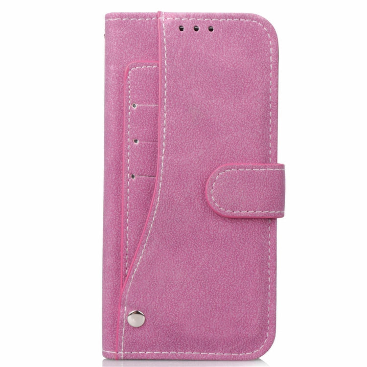 For iPhone XR Frosted TPU Horizontal Flip Leather Case with Holder & Card Slots & Wallet & Photo Frame