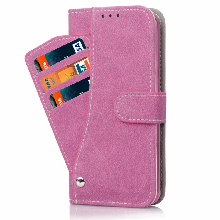 For iPhone XR Frosted TPU Horizontal Flip Leather Case with Holder & Card Slots & Wallet & Photo Frame