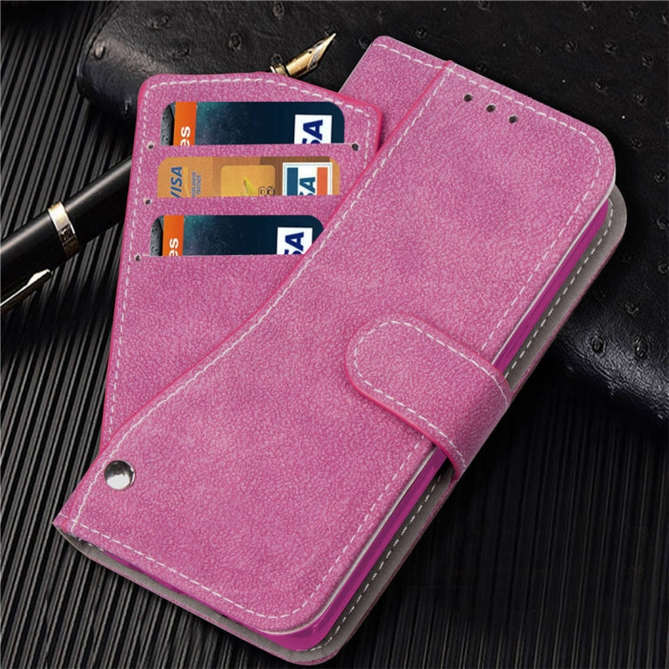 For iPhone XR Frosted TPU Horizontal Flip Leather Case with Holder & Card Slots & Wallet & Photo Frame