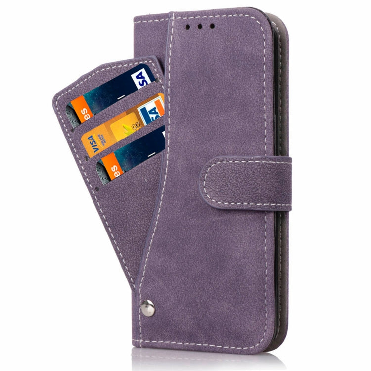 For iPhone XR Frosted TPU Horizontal Flip Leather Case with Holder & Card Slots & Wallet & Photo Frame