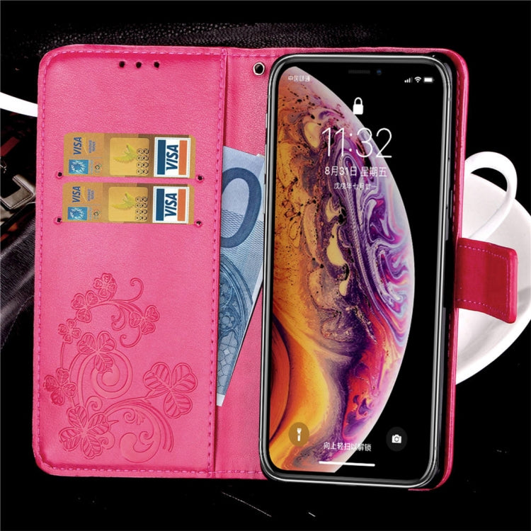 For iPhone XR Embossed Pattern PU + TPU Horizontal Flip Leather Case with Holder & Card Slots & Wallet