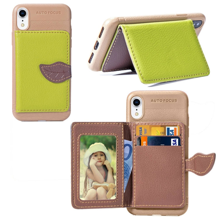 For iPhone XR Litchi Texture PU + TPU Horizontal Flip Leather Case with Holder & Card Slots & Wallet & Photo Frame