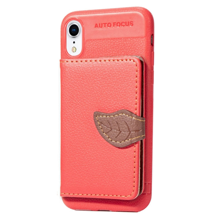 For iPhone XR Litchi Texture PU + TPU Horizontal Flip Leather Case with Holder & Card Slots & Wallet & Photo Frame