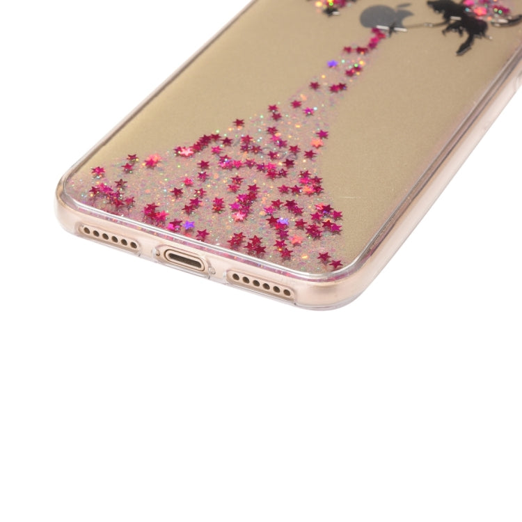 For iPhone XR Epoxy Angel Pattern Soft Case