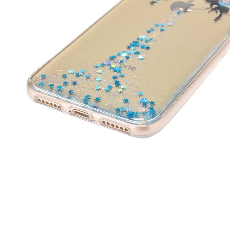 For iPhone XR Epoxy Angel Pattern Soft Case