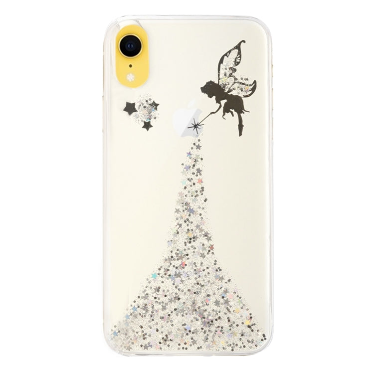 For iPhone XR Epoxy Angel Pattern Soft Case