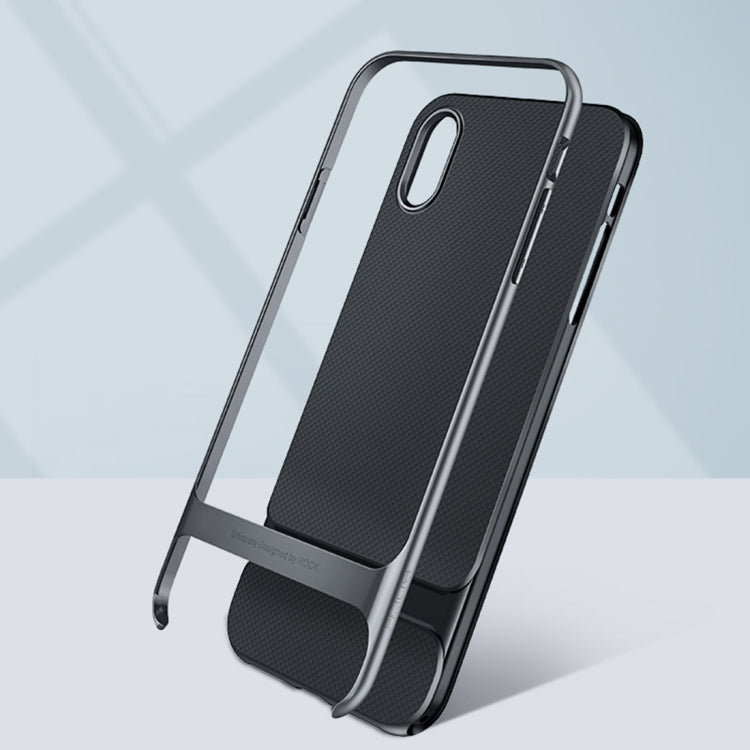 For iPhone XS ROCK Royce Series PC + TPU Protective Case