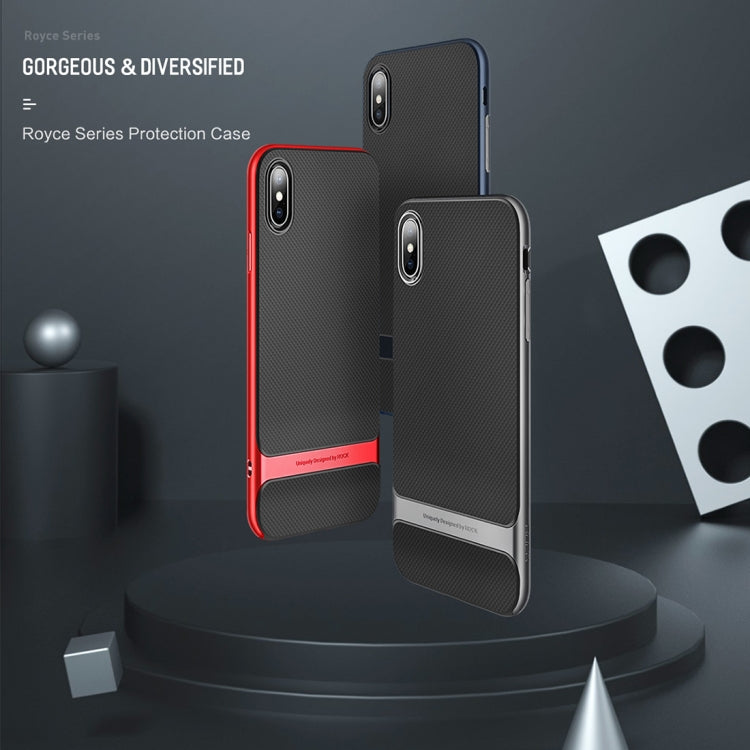 For iPhone XS ROCK Royce Series PC + TPU Protective Case