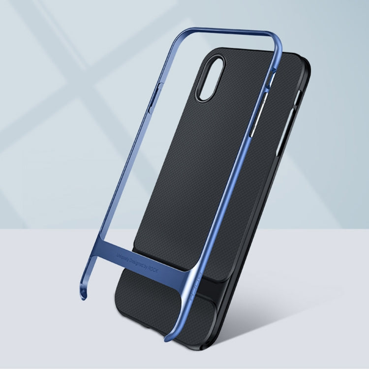 For iPhone XS ROCK Royce Series PC + TPU Protective Case