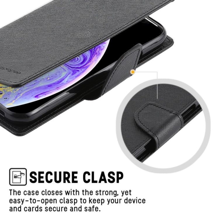 For iPhone X / XS GOOSPERY FANCY DIARY Horizontal Flip Leather Case with Holder & Card Slots & Wallet