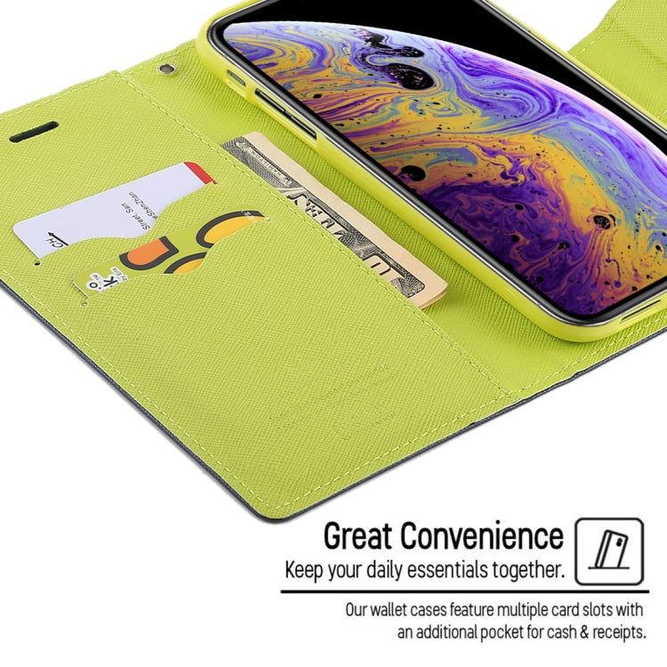 For iPhone X / XS GOOSPERY FANCY DIARY Horizontal Flip Leather Case with Holder & Card Slots & Wallet