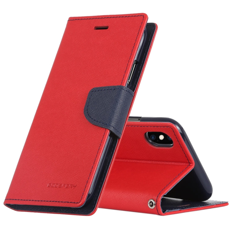 For iPhone X / XS GOOSPERY FANCY DIARY Horizontal Flip Leather Case with Holder & Card Slots & Wallet