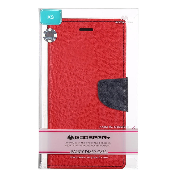 For iPhone X / XS GOOSPERY FANCY DIARY Horizontal Flip Leather Case with Holder & Card Slots & Wallet
