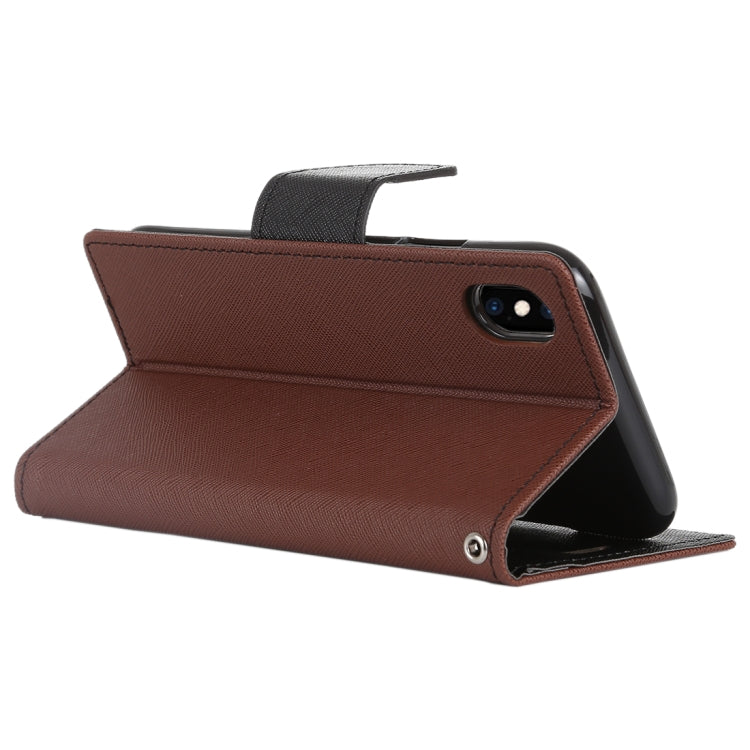 For iPhone X / XS GOOSPERY FANCY DIARY Horizontal Flip Leather Case with Holder & Card Slots & Wallet
