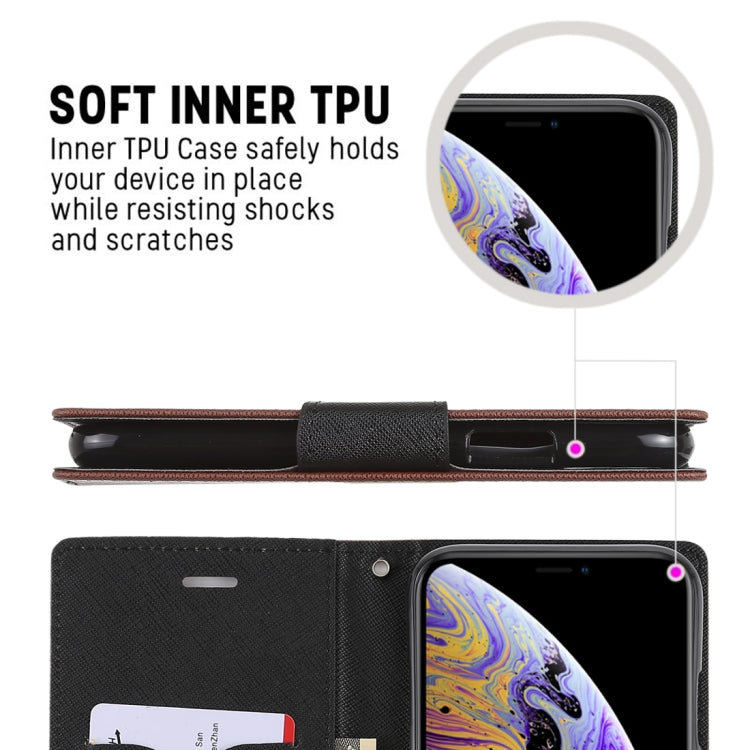 For iPhone X / XS GOOSPERY FANCY DIARY Horizontal Flip Leather Case with Holder & Card Slots & Wallet