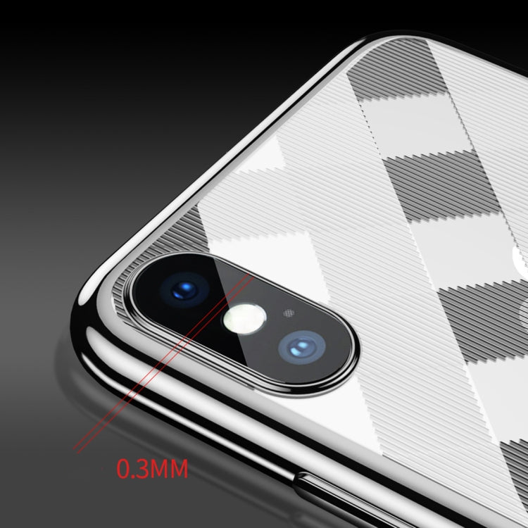 For iPhone X / XS SULADA Plating + Radium Carving TPU Soft Case