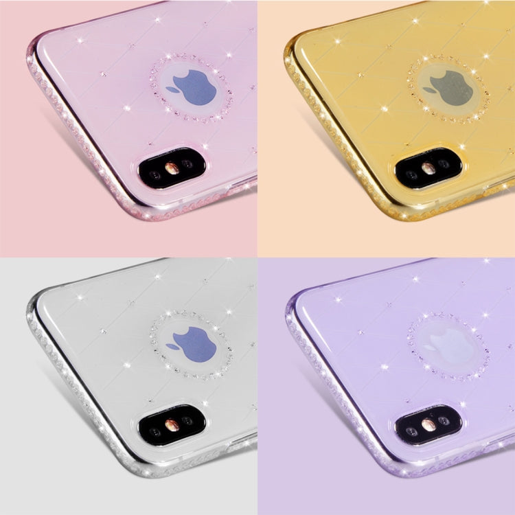 For iPhone X / XS SULADA Rhombic Texture Diamond TPU Case