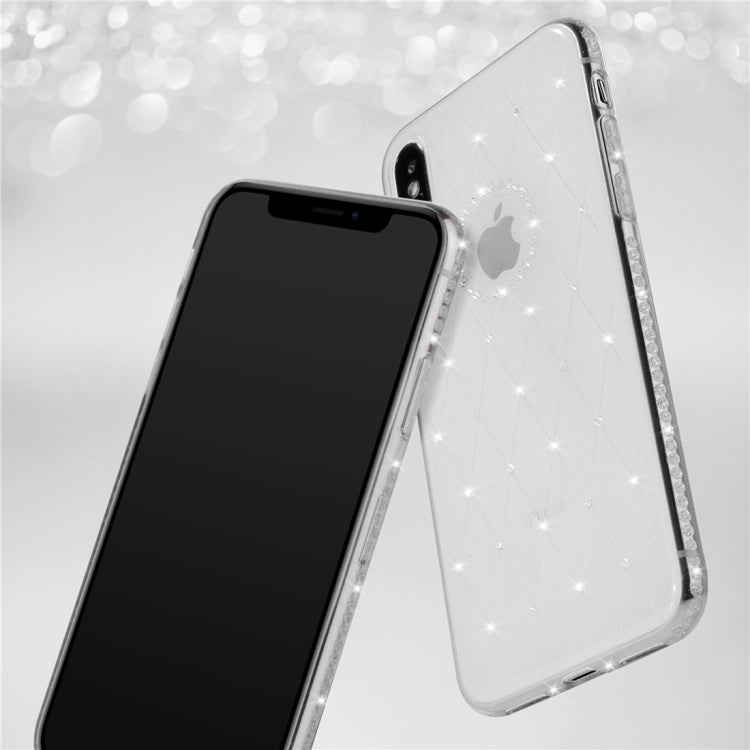 For iPhone X / XS SULADA Rhombic Texture Diamond TPU Case