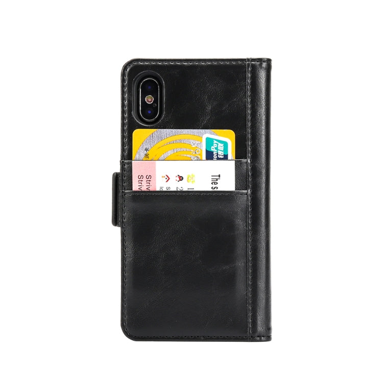 For iPhone X / XS Horizontal Flip Leather Case with Card Slots & Arc Holder & Wallet & Photo Frame