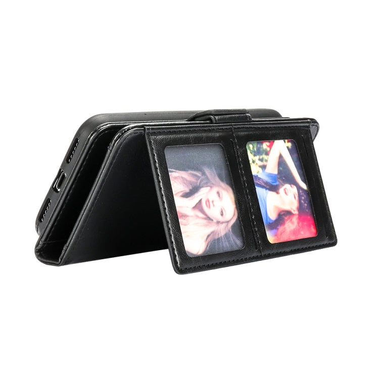 For iPhone X / XS Horizontal Flip Leather Case with Card Slots & Arc Holder & Wallet & Photo Frame