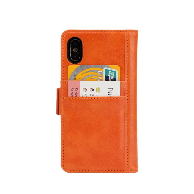For iPhone X / XS Horizontal Flip Leather Case with Card Slots & Arc Holder & Wallet & Photo Frame