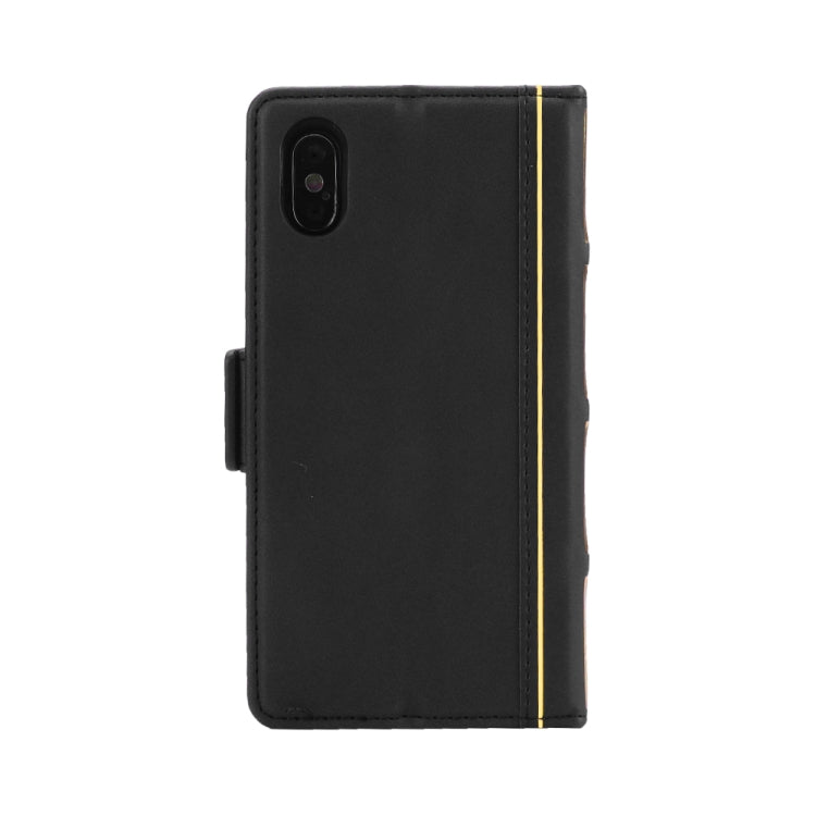 For iPhone X / XS Bible Style Business Horizontal Flip Leather Case with Card Slots & Photo Frame & Holder & Wallet