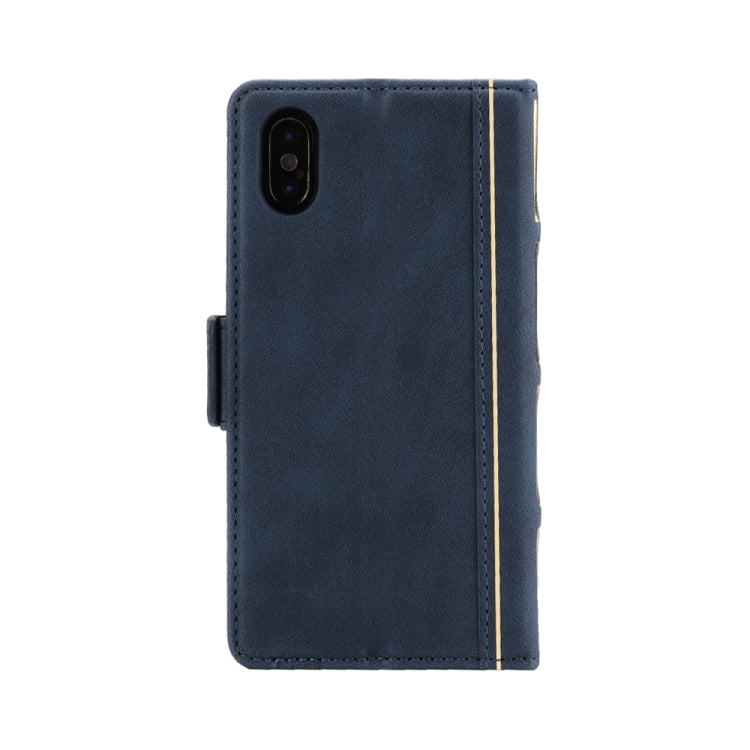 For iPhone X / XS Bible Style Business Horizontal Flip Leather Case with Card Slots & Photo Frame & Holder & Wallet