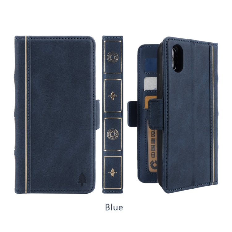 For iPhone X / XS Bible Style Business Horizontal Flip Leather Case with Card Slots & Photo Frame & Holder & Wallet