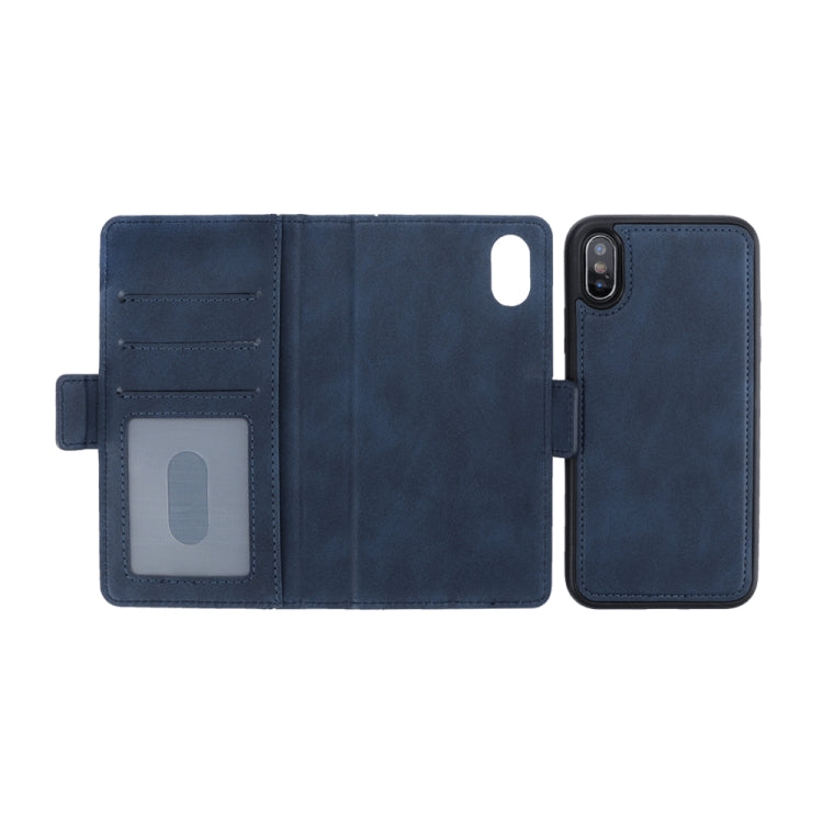 For iPhone X / XS Bible Style Business Horizontal Flip Leather Case with Card Slots & Photo Frame & Holder & Wallet