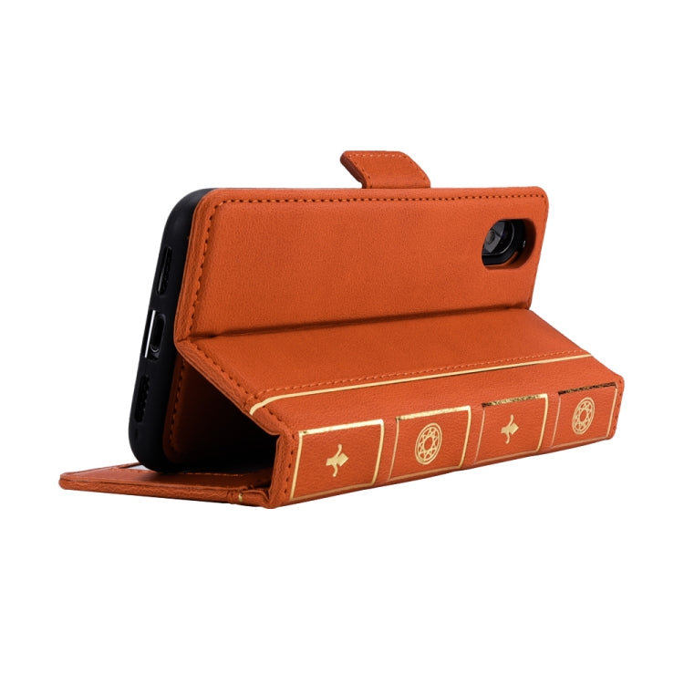 For iPhone X / XS Bible Style Business Horizontal Flip Leather Case with Card Slots & Photo Frame & Holder & Wallet