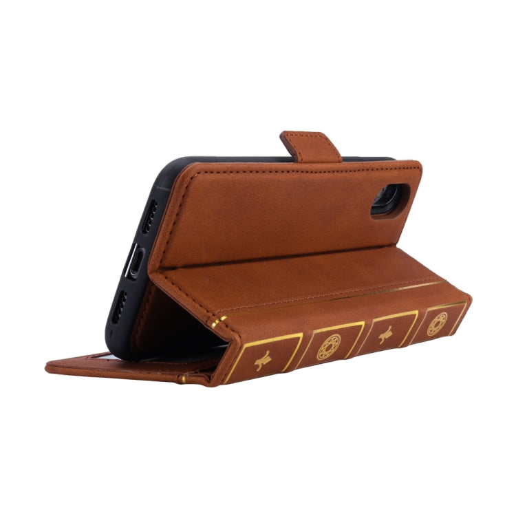 For iPhone X / XS Bible Style Business Horizontal Flip Leather Case with Card Slots & Photo Frame & Holder & Wallet