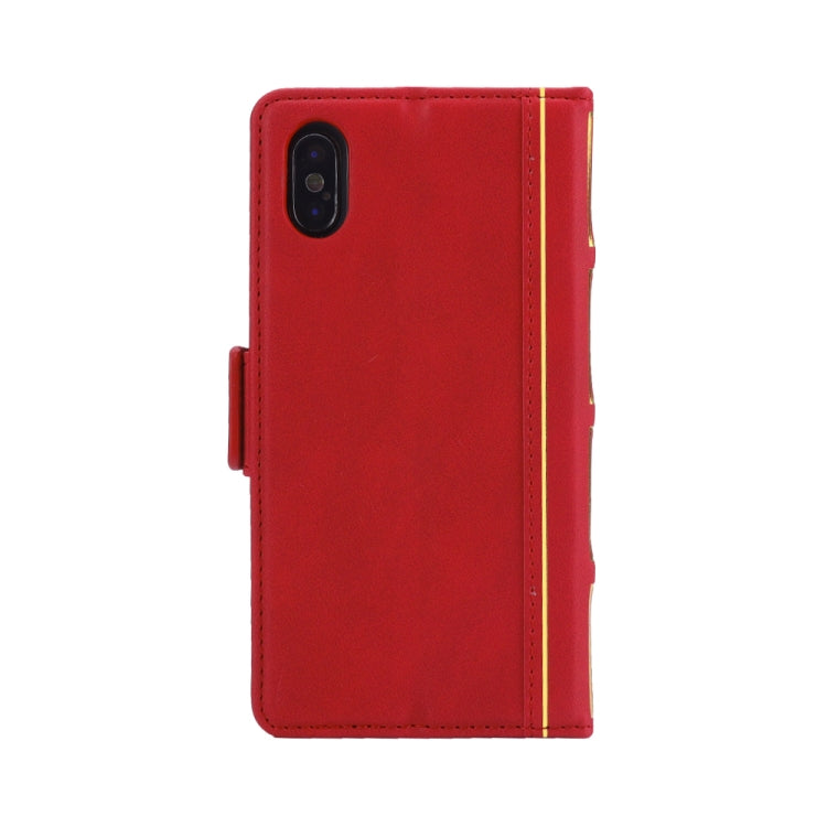 For iPhone X / XS Bible Style Business Horizontal Flip Leather Case with Card Slots & Photo Frame & Holder & Wallet