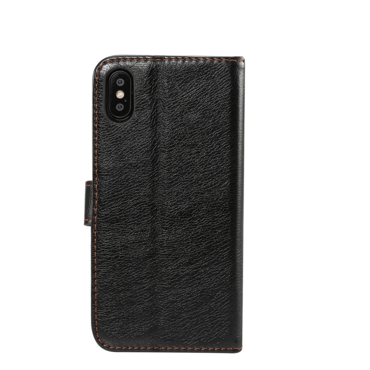 For iPhone XS Retro Crazy Horse Texture Horizontal Flip Leather Case  with Card Slots & Holder & Wallet & Photo Frame