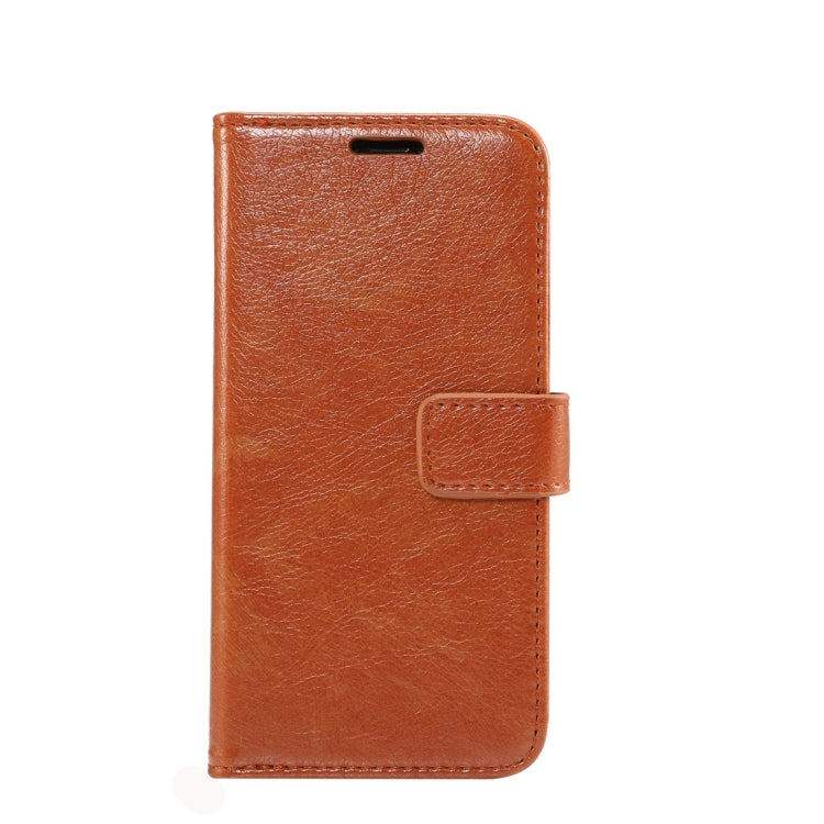 For iPhone XS Retro Crazy Horse Texture Horizontal Flip Leather Case  with Card Slots & Holder & Wallet & Photo Frame