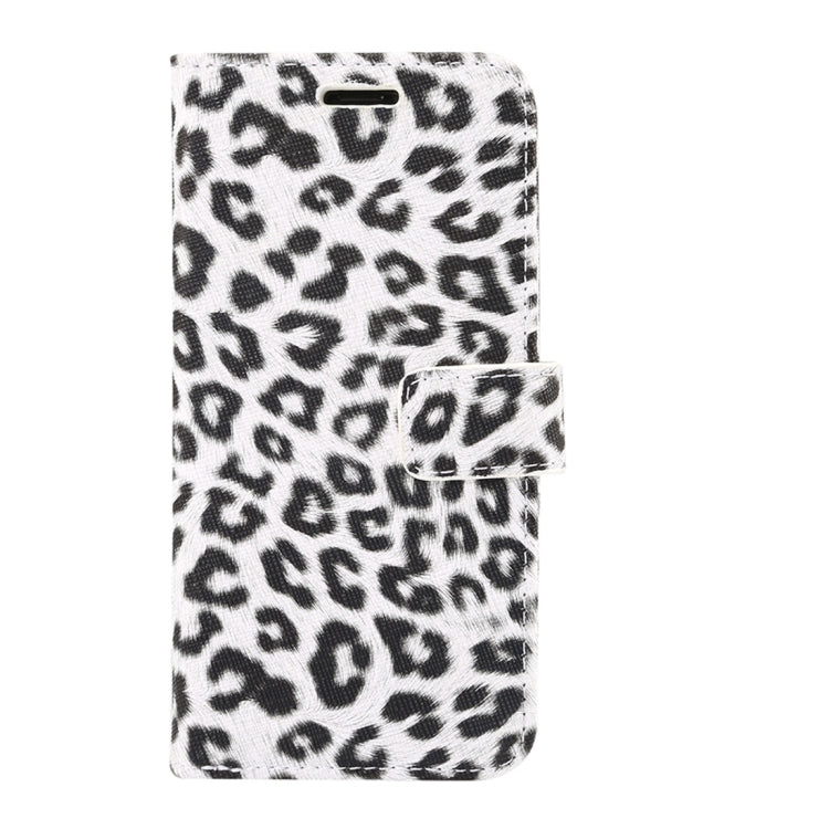 For iPhone XS Leopard Pattern Horizontal Flip Leather Case with Holder & Card Slots