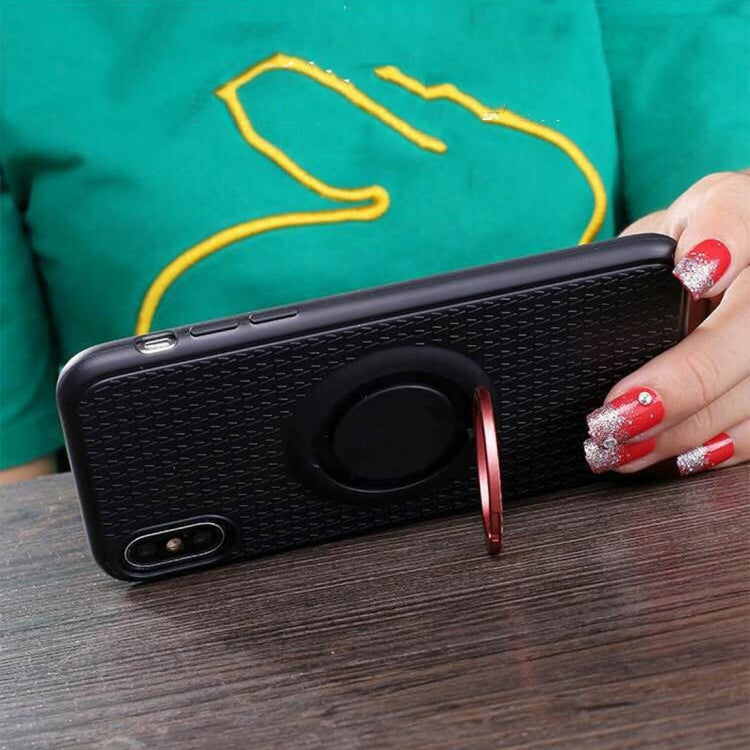 For iPhone X / XS 3 in 1 Magnetic Ring Case with Holder