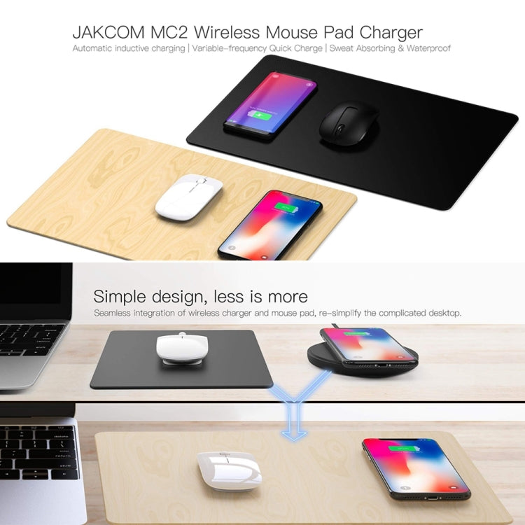 JAKCOM MC2 Wireless Fast Charging Mouse Pad, Support Qi Standard Mobile Phone Charging