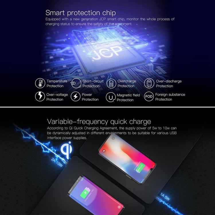 JAKCOM MC2 Wireless Fast Charging Mouse Pad, Support Qi Standard Mobile Phone Charging