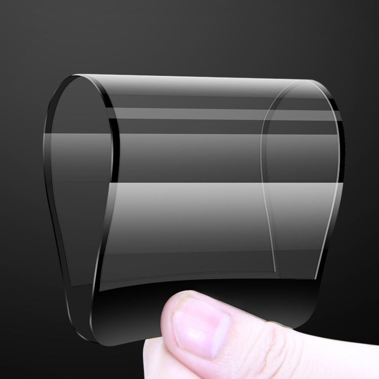 For iPhone 11 Pro / XS / X 50pcs 0.1mm 9H Full Screen Flexible Fiber Tempered Glass Film(Black)