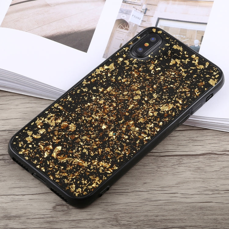 For iPhone X / XS Glittery Powder Shockproof Soft TPU Case