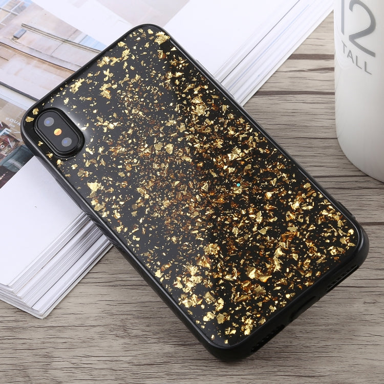 For iPhone X / XS Glittery Powder Shockproof Soft TPU Case